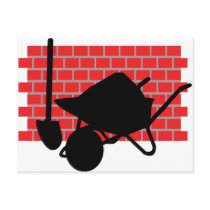 brick layer gear postcard