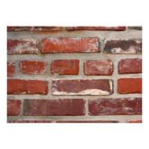 Brick wall brick texture customise the words personalised invitation