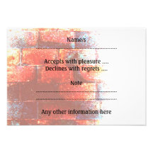 Brick Wall. Digital Art. Custom Invites