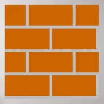 brick wall poster