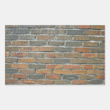 Brick Wall Seamless Pattern Rectangle Stickers