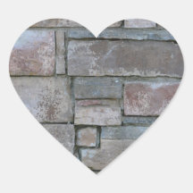 Brickwork for Mason or Brick Layer Heart Sticker