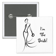 Bridal Accessory-I'm The Bride Pin