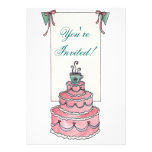 Bridal Brunch Invitation with Tea and Cake