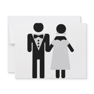 bridal couple icon invite by TomaniacLines