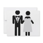 bridal couple icon invitations