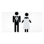 bridal couple symbol photo greeting card