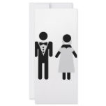 bridal couple symbol full color rack card