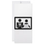 bridal couple with frame icon rack card design