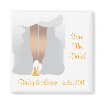 Bridal Fashion Save the Date Magnet