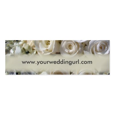 Bridal gift cards - add your wedding website business cards by aslentz