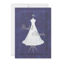 Bridal Gown on Stand Shower Invitation