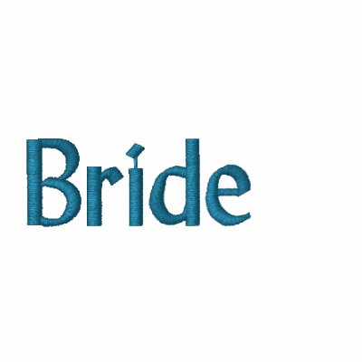 Bridal hoodie with blue green font by perfectwedding