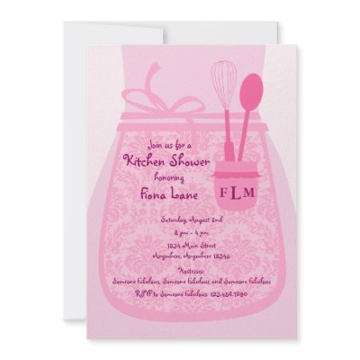 Bridal Kitchen Shower Party Invitation by tartgoods