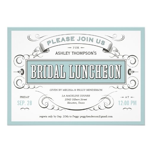 Bridal Luncheon Invitations
