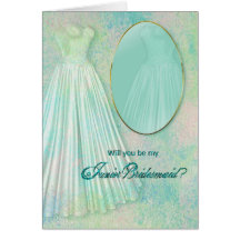 BRIDAL PARTY INVITATIONS -  JUNIOR BRIDESMAID CARD