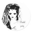Bridal party stickers