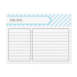 Bridal Recipe Card - Blue