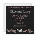 Bridal Shoes Bridal Shower Invitations