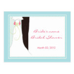Bridal Shower Advice Cards Postcard