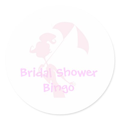 Bridal Shower Bingo Stickers by frugalbride
