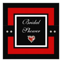 Bridal shower bride wedding custom invitations