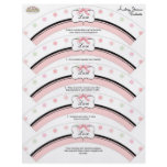 Bridal Shower Cupcake Decor - French Bow Dot Swirl flyers