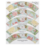 Bridal Shower Cupcake Decor - Les Fleur Pavoine flyers