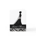 Bridal Shower Invitation Note Cards Black White