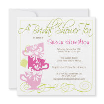 Bridal Shower Invitation - Tea