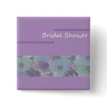 bridal shower ! purple floral buttons