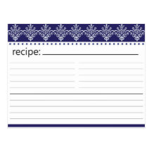 Bridal Shower Recipe Card Post Card