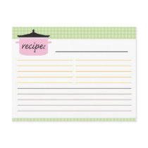Bridal Shower Recipe Card