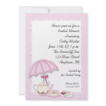 Bridal Shower Tea Pink Personalized Announcement