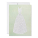 Bridal Shower Vintage Green White Wedding Dress invitations