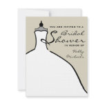 Bridal Shower - Wedding Dress Custom Colour invitations
