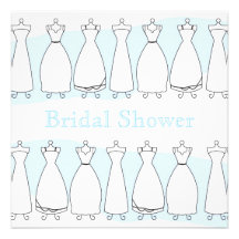 Bridal Shower Wedding Dress Invitation