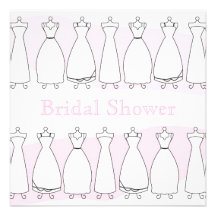 Bridal Shower Wedding Dress Invitation