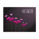bridal shower with poppies postcards