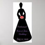 Bridal Silhouette Bridesmaid posters