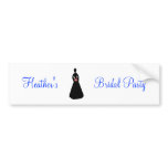 Bridal Silhouette I Bridal Party bumper stickers