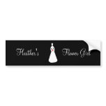 Bridal Silhouette I Flower Girl bumper stickers