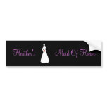 Bridal Silhouette I Maid Of Honour bumper stickers