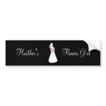 Bridal Silhouette II Flower Girl bumper stickers