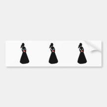 Bridal Silhouette III Bumper Sticker
