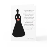 Bridal Silhouette Will You Be My Bridesmaid White cards