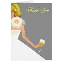 Bridal Wine Ensemble Greeting Card