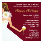 Bridal wine invitation