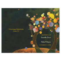 BridalHeaven Love Trees Bi Fold Wedding Programs Flyer Design