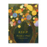 BridalHeaven Love Trees Wedding RSVP Postcards